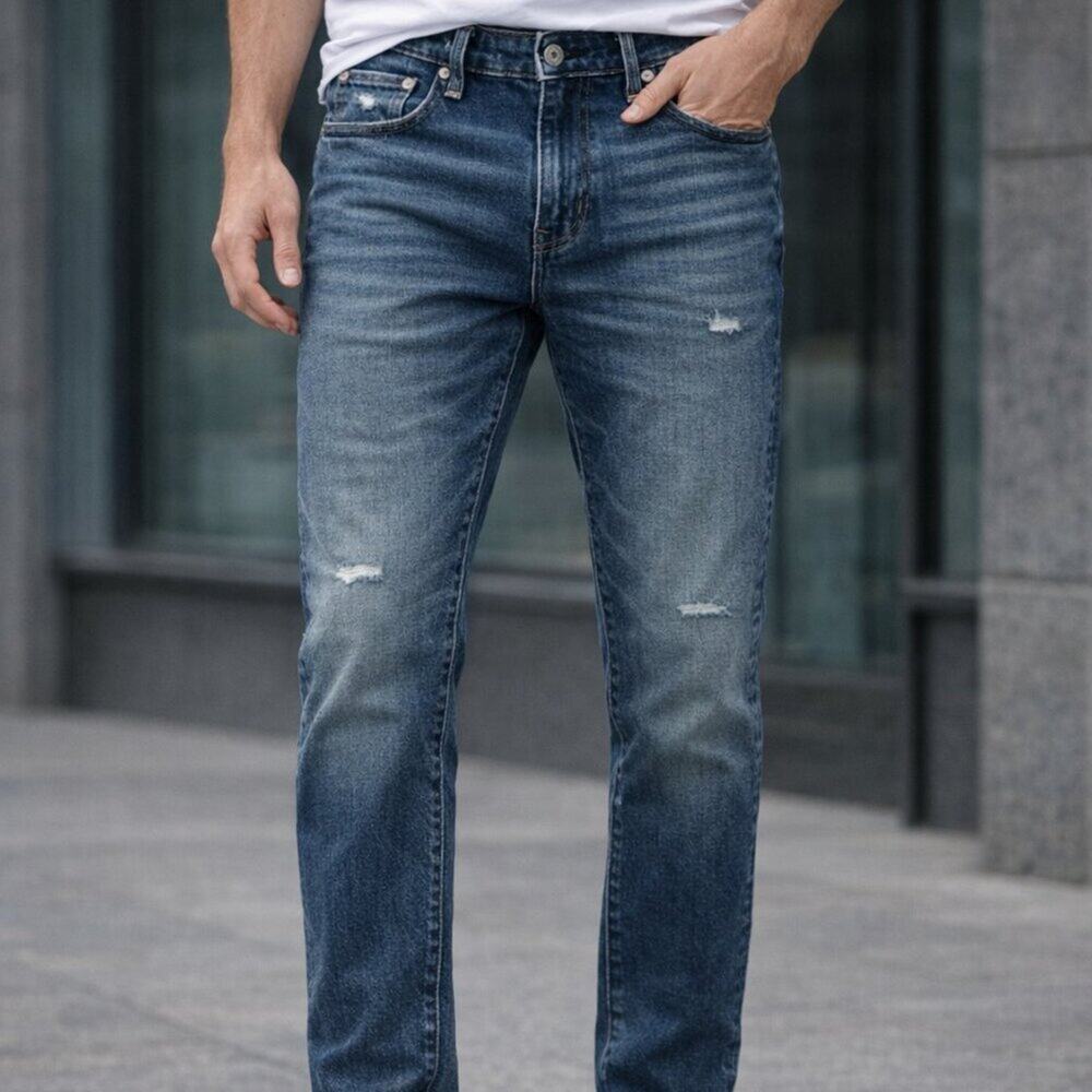 American Eagle Easy Flex Jeans – Athletic Fit – Slightly Distressed – 30x30